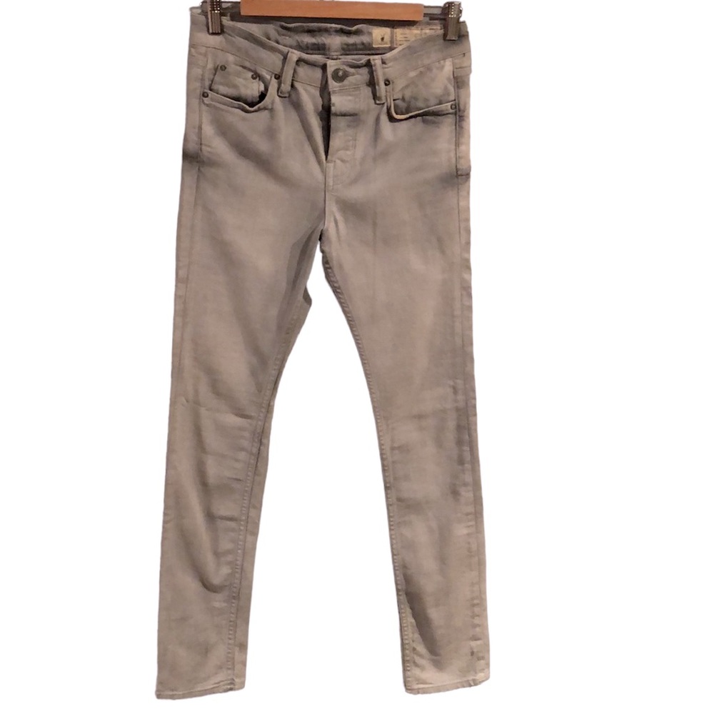 All Saints Spitalfields Jacks Place button fly jeans gray size 28